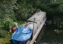 The houseboat which was taken from the River Little Ouse