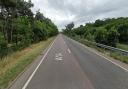 Part of the A14 is closed after a crash