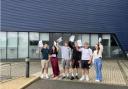 Pupils at Felixstowe School celebrate receiving their GCSEs