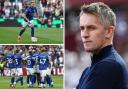 Ipswich Town manager Kieran McKenna (right) says Wes Burns (top left) is a good example of how he tries to get the best out of his players.