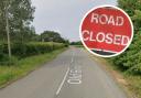 Old Bury Road in Stuston is closed following a crash