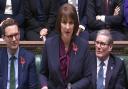 Rachel Reeves making her budget speech to the House of Commons.