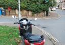 Police seized a moped after becoming concerned about the rider