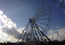 Felixstowe Ferris Wheel being taken down for winter.