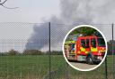 An investigation has been launched after a barn fire started at a farm in east Suffolk. 