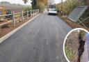 Works to repair the road have been completed