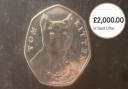 A rare 50p coin has been listed for £2,000 on ebay in Suffolk