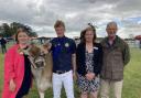 Dairy farmers Katharine, James, Emily and Jason Salisbury at the Suffolk Show this year