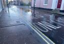 East Street in Sudbury has become flooded as a result of the burst water main