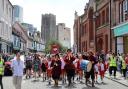 Wolsey’s Big Huzzah in Ipswich Town Centre on 4 July 2024