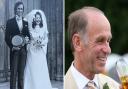 Dr Peter Ashford, left on his wedding day, and right in recent years.