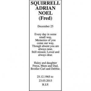 ADRIAN NOEL SQUIRRELL (Fred)