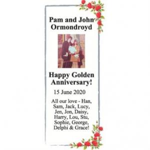 PAM AND JOHN ORMONDROYD