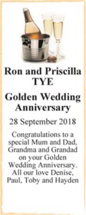 Ron and Priscilla TYE