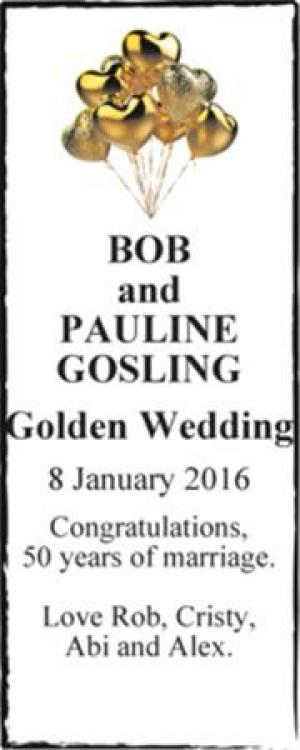 BOB and PAULINE GOSLING