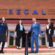 The Regal has been shortlisted for Screen International\'s Cinema of the Year Award 2022 (24 screens or less). (Left to right: Billie King, Bethany Couch, David Marsh, Lauren Bunce).