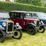 Some of the cars on display at a Helen Rollason Cancer Charity event in Essex