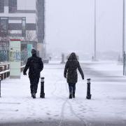 Snowy conditions at the Ipswich Waterfront last winter. But will it snow in Suffolk on Christmas day?