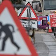 Roadworks are taking place in Ipswich, Bungay and Long Melford this week