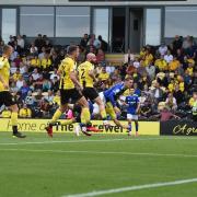 Joe Pigott is involved with Ipswich's equaliser at Burton Albion.