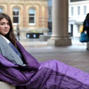 Lucy Buchholz slept rough in Ipswich to experience homelessness first hand   Picture: SARAH LUCY BROWN