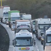 Stock picture of traffic on the Orwell Bridge Picture: SARAH LUCY BROWN