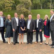 From left,  Tim Taylor (Grant Thornton), Alexandra Nelson (Birketts), Geoffrey Buchanan (Gressingham Foods), Jenny Hanlon (Adnams), Paul Day (boss of Turners (Soham)), Rob Thomson (Grant Thornton), Catherine Johnson and Jonathan Agar (Birketts)