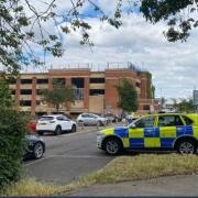 Parkway car park in Bury St Edmunds, the location of a knife attack in July 2022.