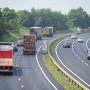 The A12 between Suffolk and Essex will close (file photo)