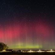 The Northern lights were visible in Suffolk skies last night