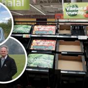 Suffolk farmers are calling on the government for action to prevent future food shortages, after a nationwide shortage of fruit and vegetables on supermarket shelves.