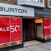 The former Burton and Dorothy Perkins store in Felixstowe's Hamilton Road