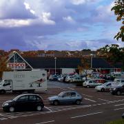 There was an oil spillage at a Tesco superstore this morning