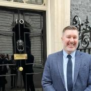 Alan Pease, principal of Suffolk New College, at 10 Downing Street