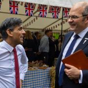 Tom Bradshaw, right, meeting with prime minister Rishi Sunak this week