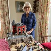 Jane Elsdon has taken part in an international project, taking up the challenge to tell the story of the Omaha Beach invasion through knitting. Image: Jane Elsdon
