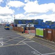 The recycling centre was closed following the incident