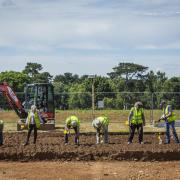 Excavating and metal-detecting has taken place at Sutton Hoo over June