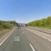 There are delays on the A14 near Newmarket this morning