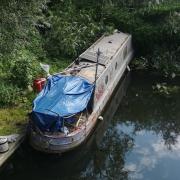 The houseboat which was taken from the River Little Ouse