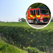 Fire crews are tackling a three-hectare blaze