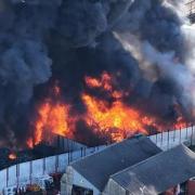 A huge fire broke out at the site in August