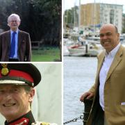 Mike Lynch, right, Lord Deben, top left, and Lord Tollemache