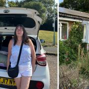 Vanessa Gentry, 66, has taken to sleeping in her car after finding herself too concerned for her health to remain in her Nayland bungalow.