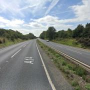 The A14 at Trimley St Martin