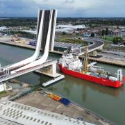 The Gull Wing bridge in Lowestoft opened last weekend.