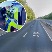 The crash happened on the A14