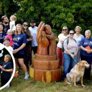 West Suffolk Sands, a charity that supports bereaved families after the loss of a baby, has unveiled a new wooden statue memorial