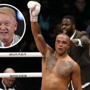 Promoter Frank Warren, inset, says Suffolk star Fabio Wardley will fight for a world title in 2025