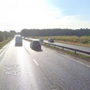 Part of the A14 is currently blocked